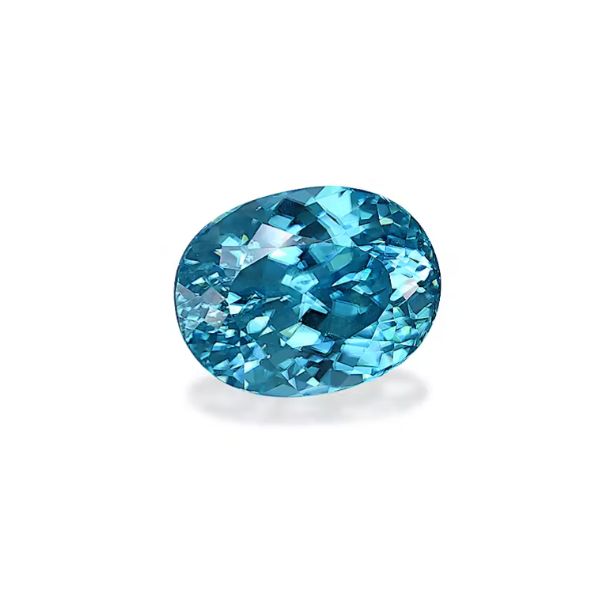 Mint blue faceted Zircon 3.87 ct