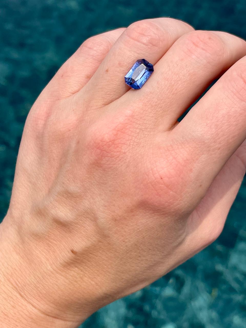 Faceted tanzanite 3 ct