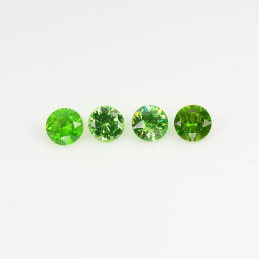0.57 ct, demantoid garnet set