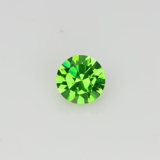 0.14 ct, Faceted Russian demantoid garnet high dispersion