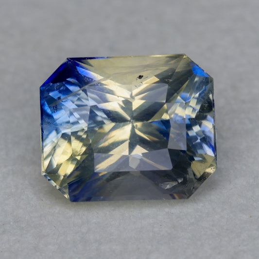 Faceted parti sapphire, 1.55cts
