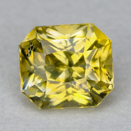 Faceted yellow sapphire, 2.5cts