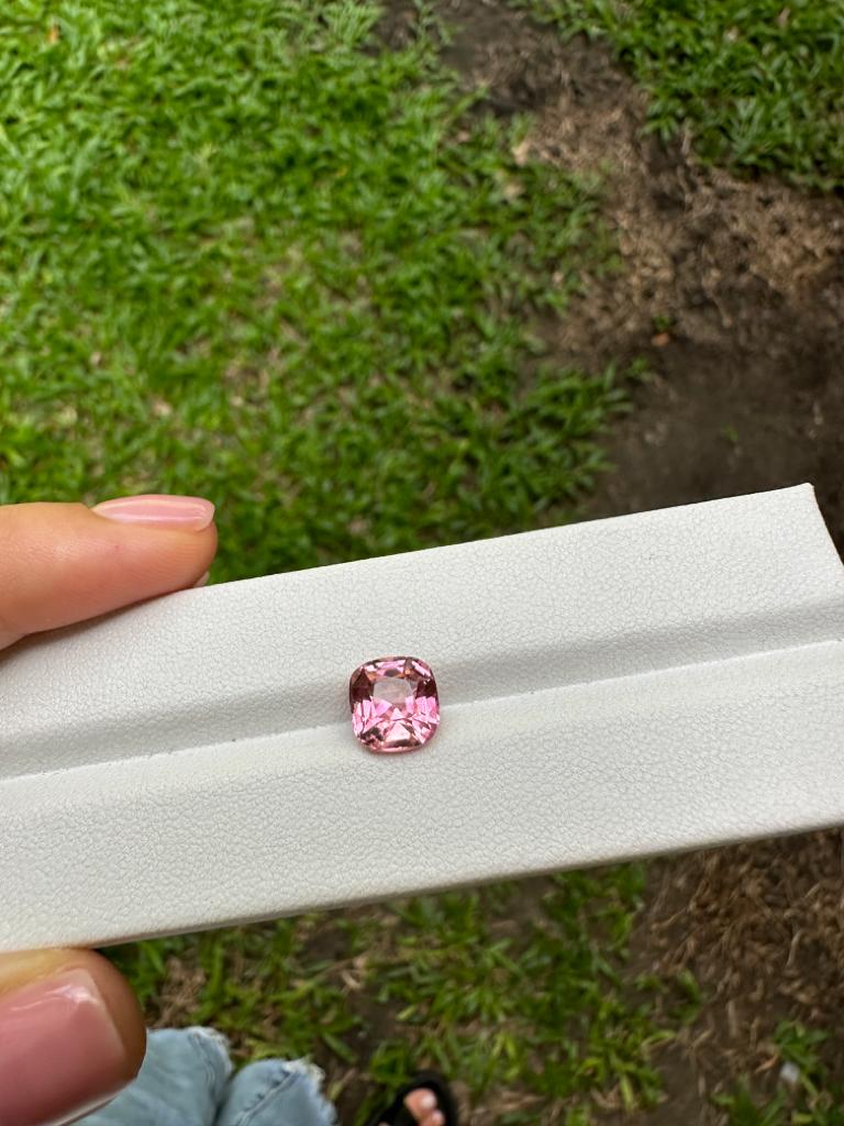 Faceted pink tourmaline 3 ct