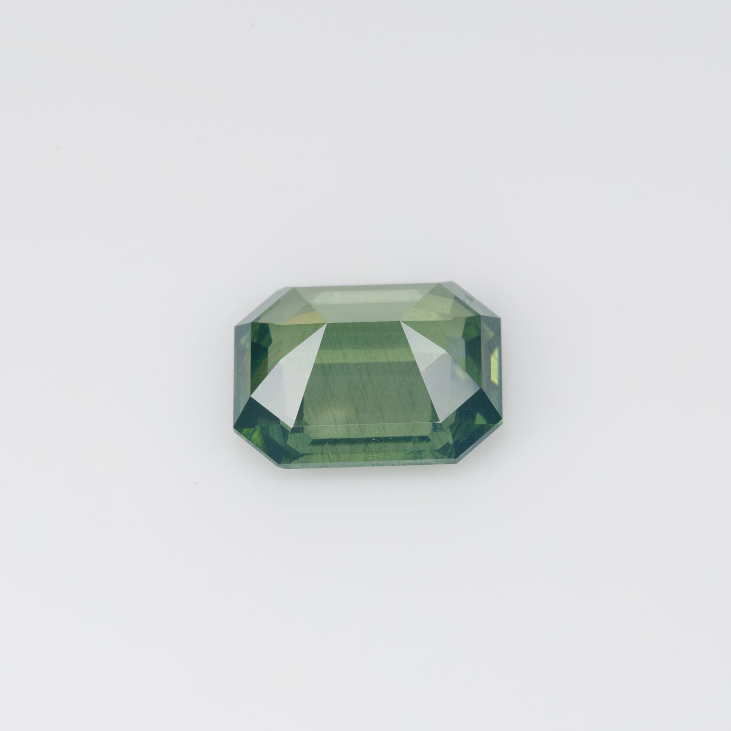 Neon green zircon golden ring, 7 cts