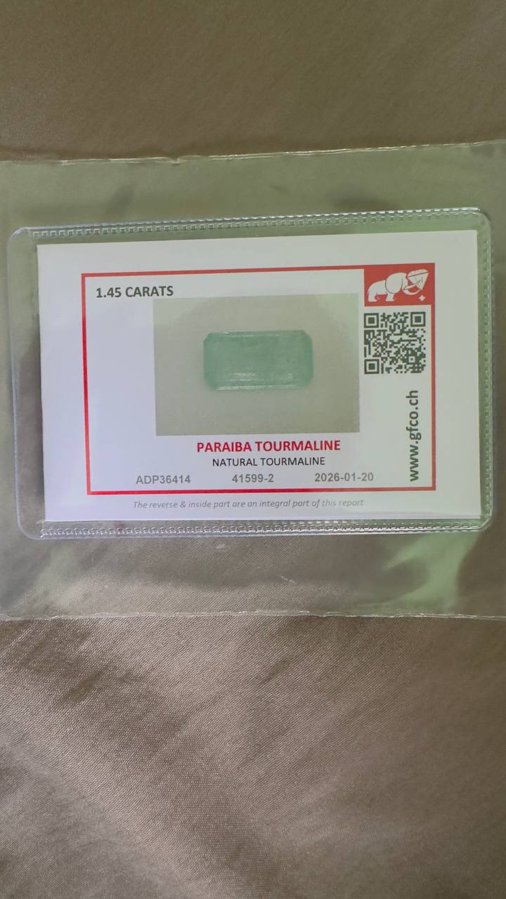 1.43 cts, Faceted Paraiba tourmaline