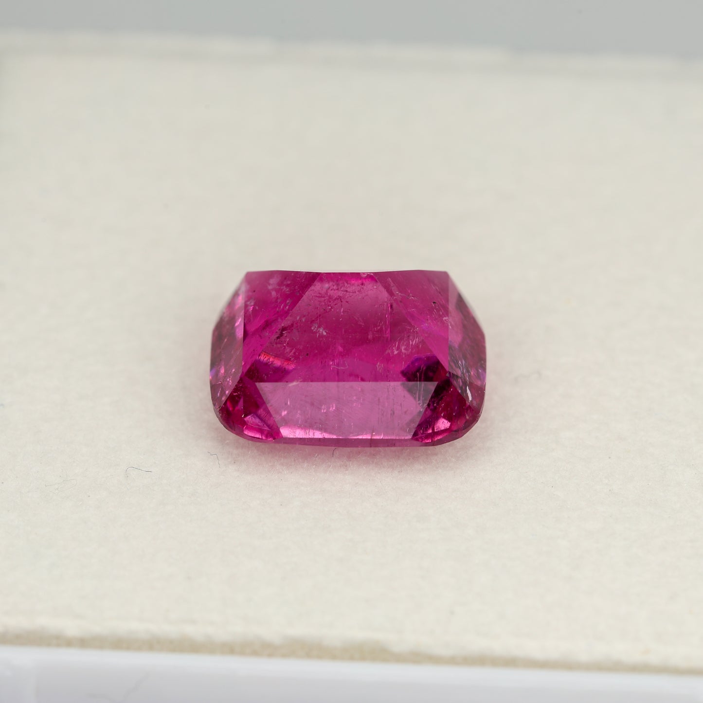 Faceted afghan rubellite tourmaline gemstone, 3.53 cts