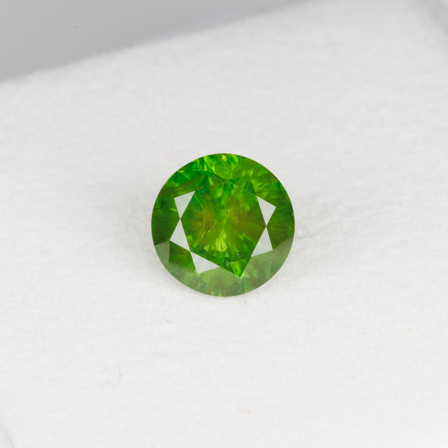 1.51 cts Faceted Russian demantoid garnet