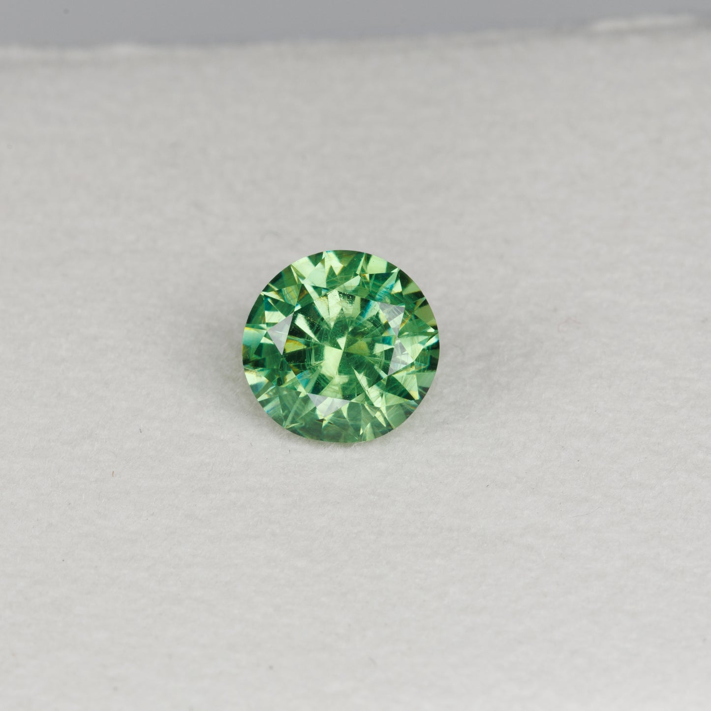 1.06 cts, Faceted Russian demantoid green garnet