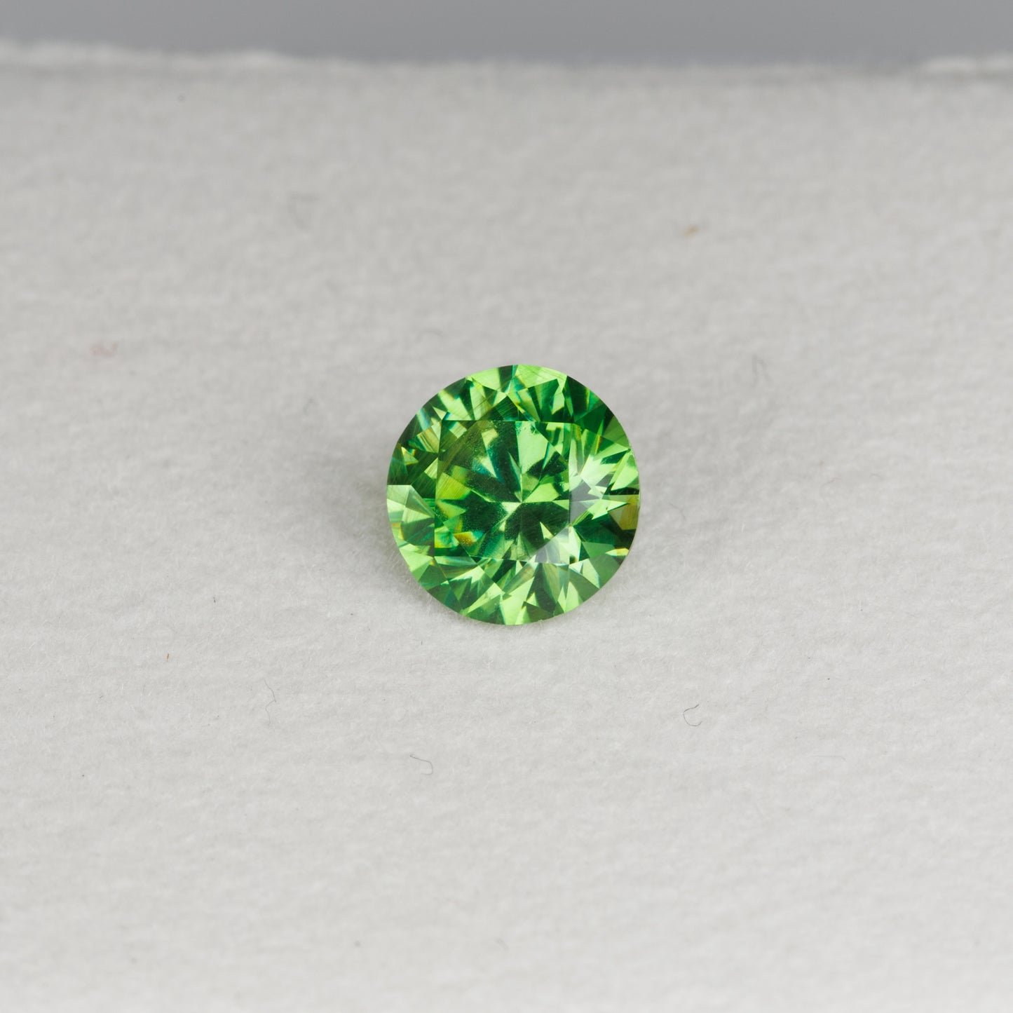 0.88 ct, Faceted Russian demantoid garnet
