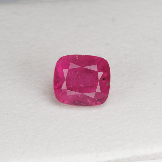 2.44 cts, Faceted afghan rubellite