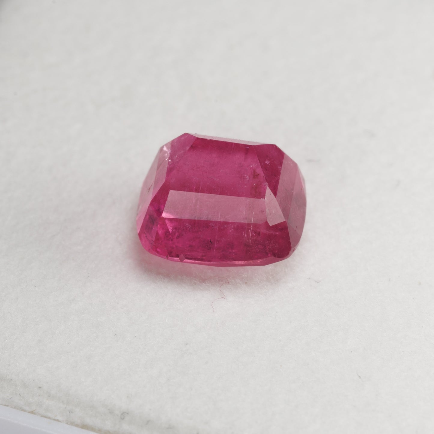 2.44 cts, Faceted afghan rubellite