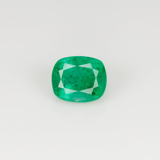 Certified faceted vivid green emerald, 2.02 cts