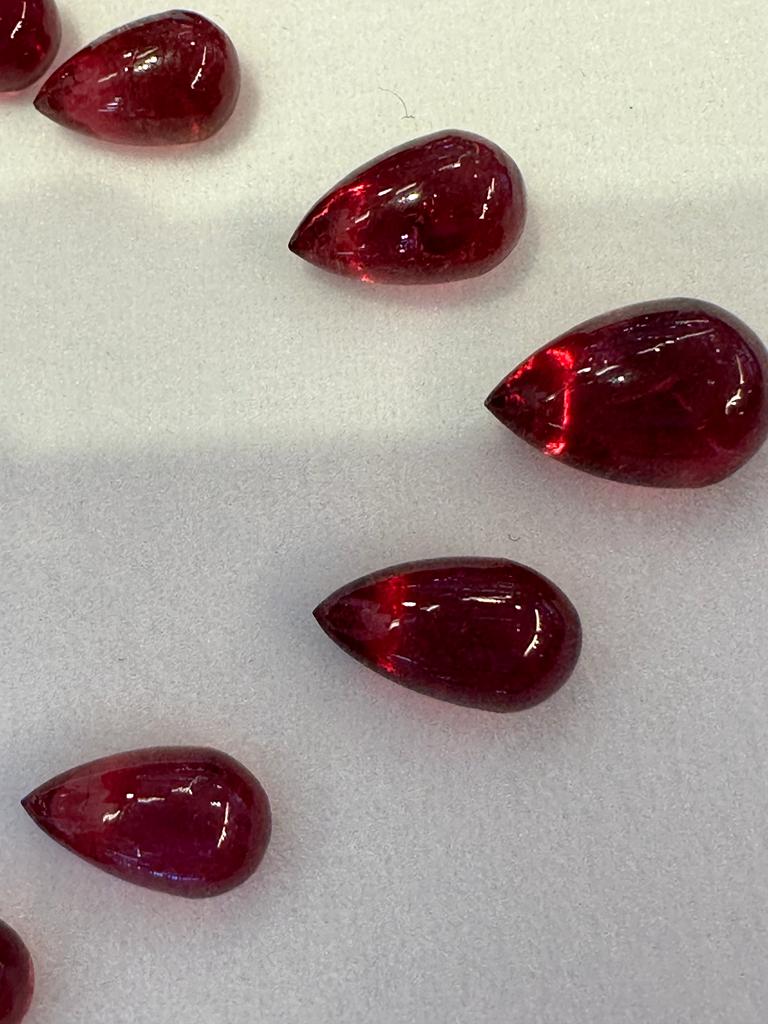 Set of super color and quality tourmalines for earrings and necklaces