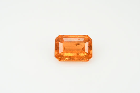 Faceted spessartite orange garnet  3.7 ct