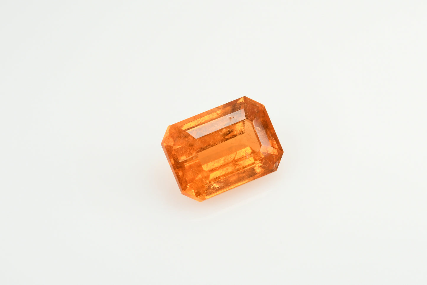 Faceted spessartite orange garnet  3.7 ct