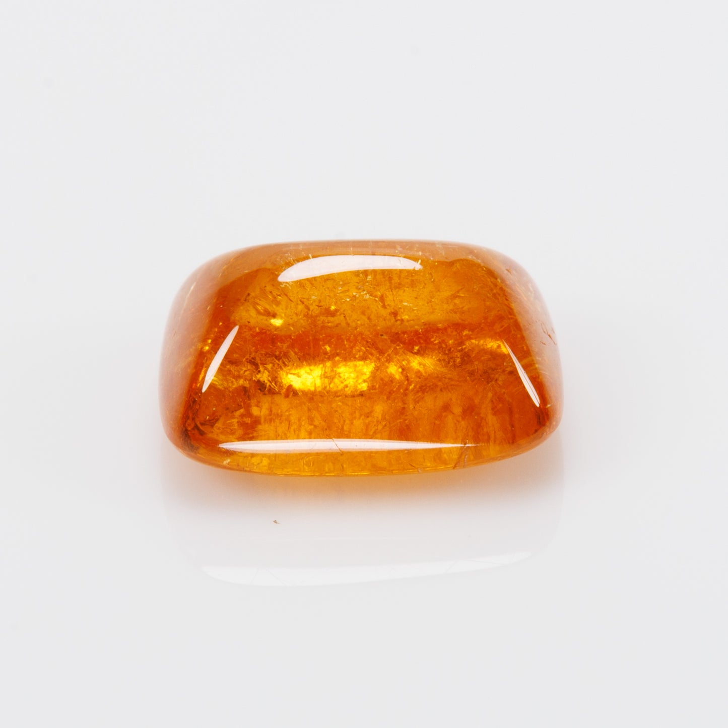6.19 cts, Orange spessartite garnet sugarloaf cabochon