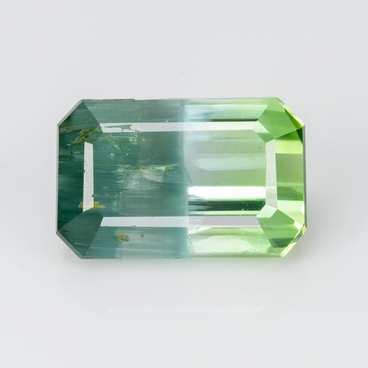 4.64 cts, Rare Bi-Color Cat’s Eye Green Tourmaline