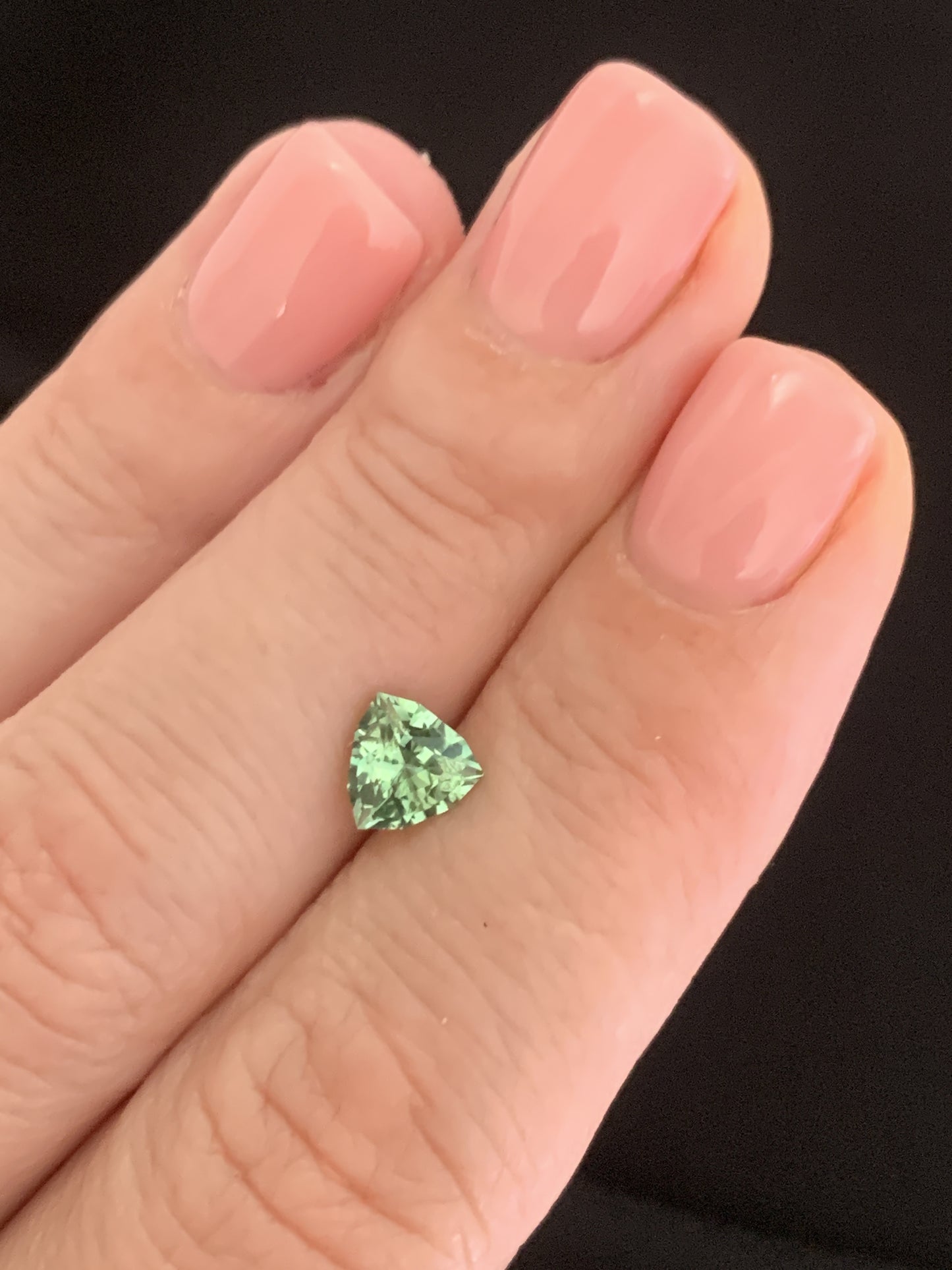 0.95 ct, Faceted mint green tourmaline