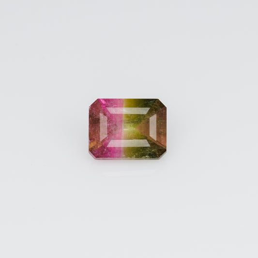 0.51 ct, Faceted bi-color tourmaline