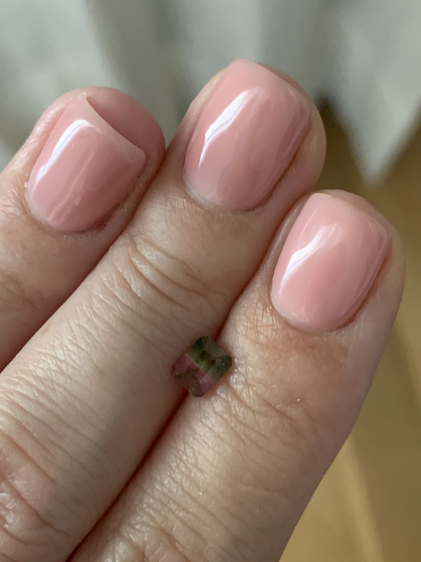 0.51 ct, Faceted bi-color tourmaline