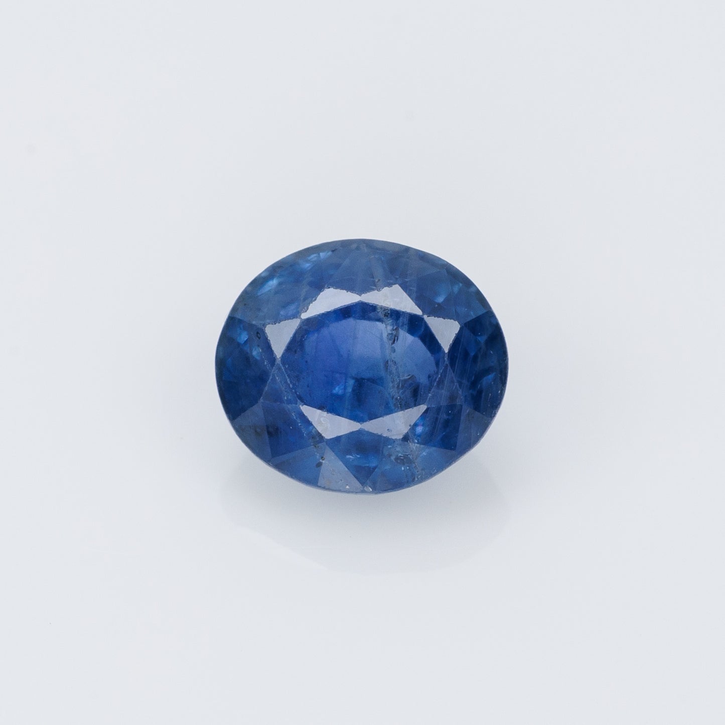 1.36 carat, Faceted oval blue sapphire