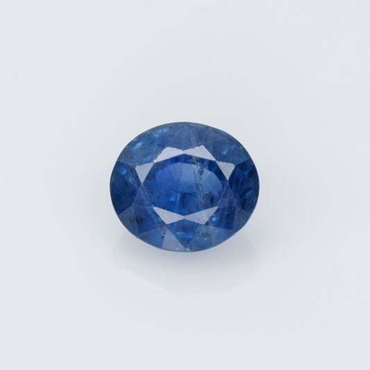 1.36 carat, Faceted oval blue sapphire