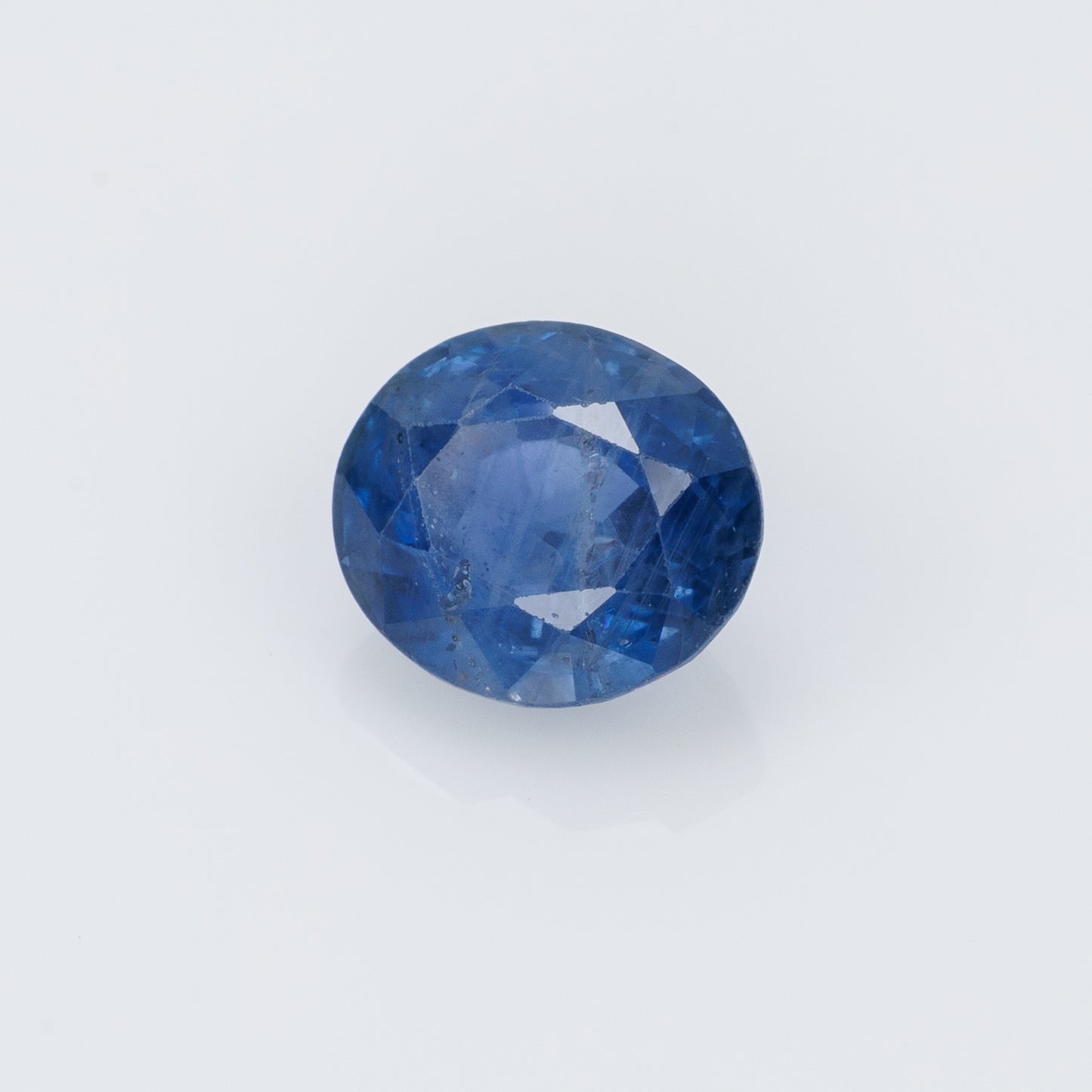 1.36 carat, Faceted oval blue sapphire