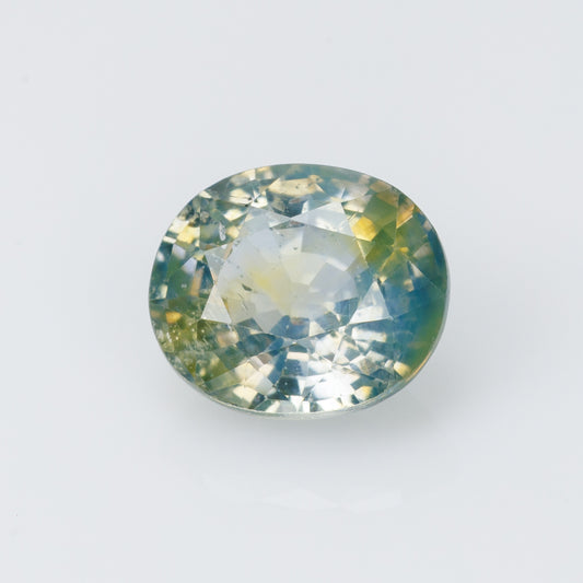 1.22 ct, Faceted parti-colored sapphire