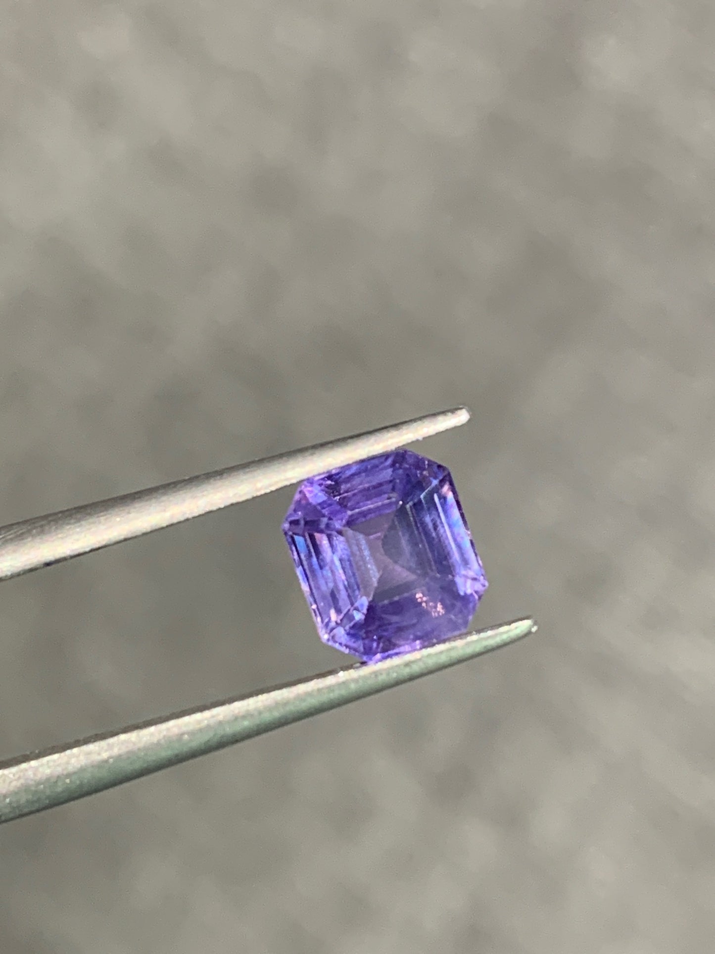 2.14 cts, Untreated purple sapphire with a GIA certificate