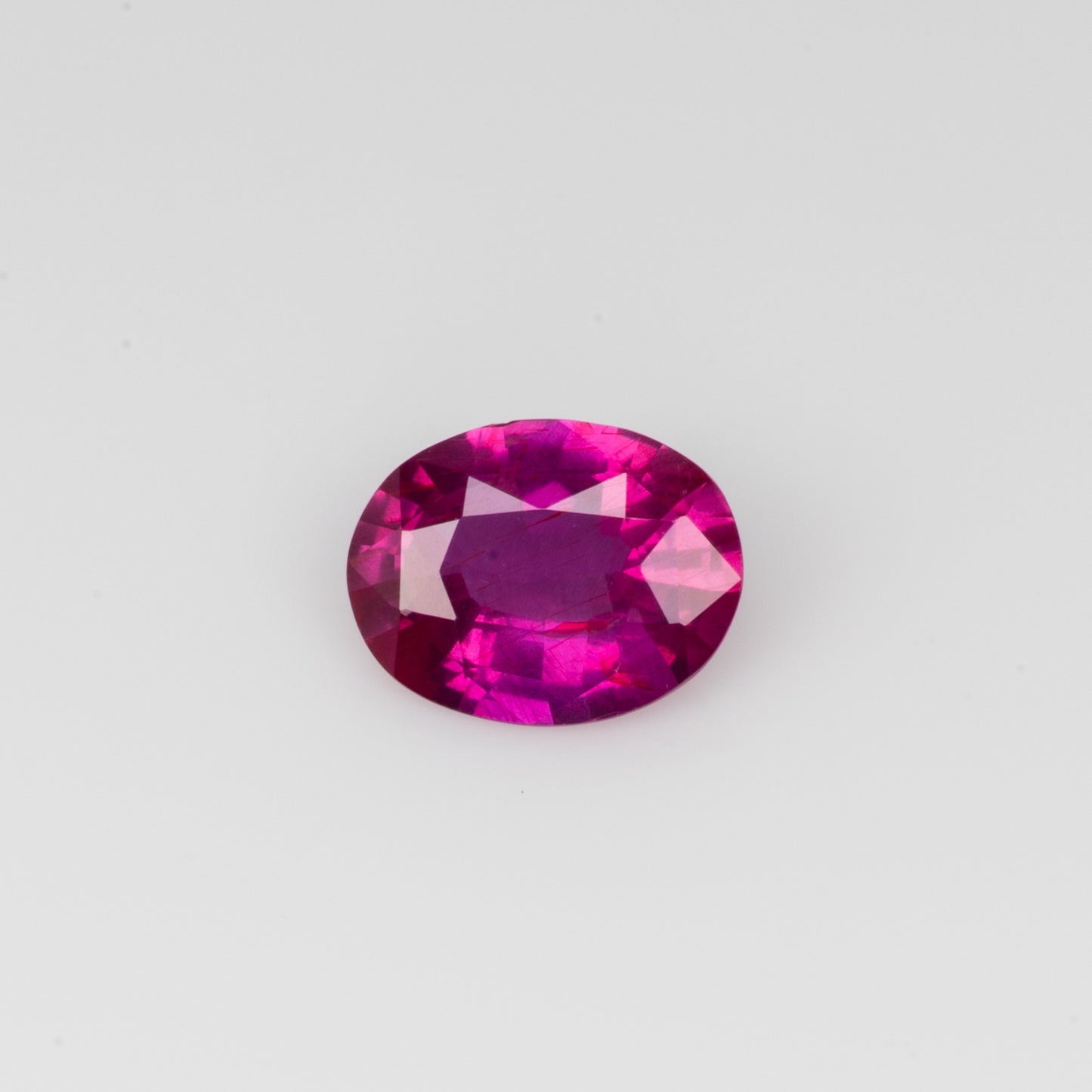 0.66 сt, Vivid red-pink unheated oval ruby