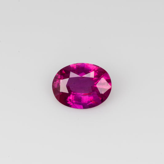 0.66 сt, Vivid red-pink unheated oval ruby