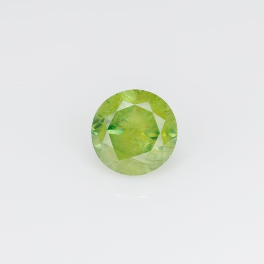 0.66 ct, Faceted Russian demantoid garnet with byssolite inclusions