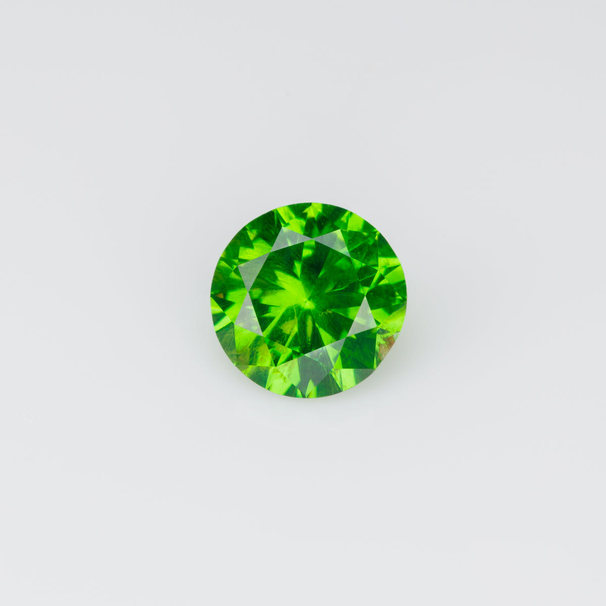 0.45 ct, Faceted vivid green Russian demantoid garnet