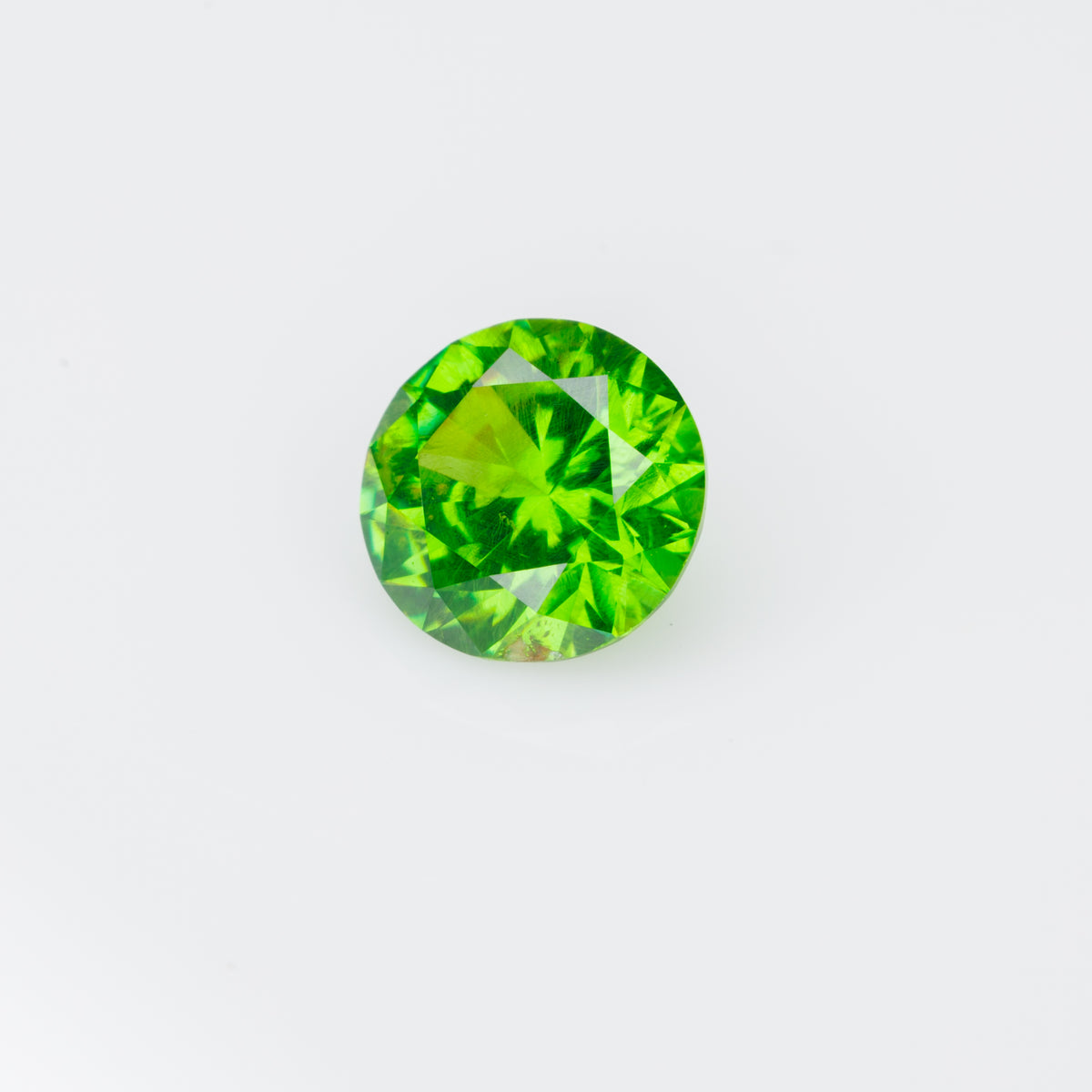 0.45 ct, Faceted vivid green Russian demantoid garnet