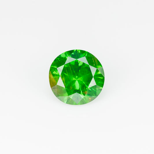 2.16 CTs, Vivid green faceted Russian demantoid garnet