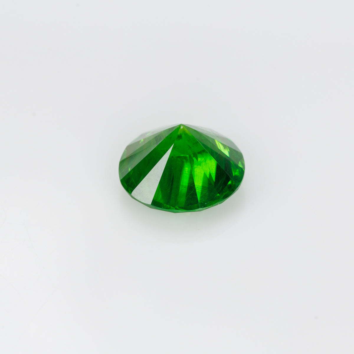 2.16 CTs, Vivid green faceted Russian demantoid garnet