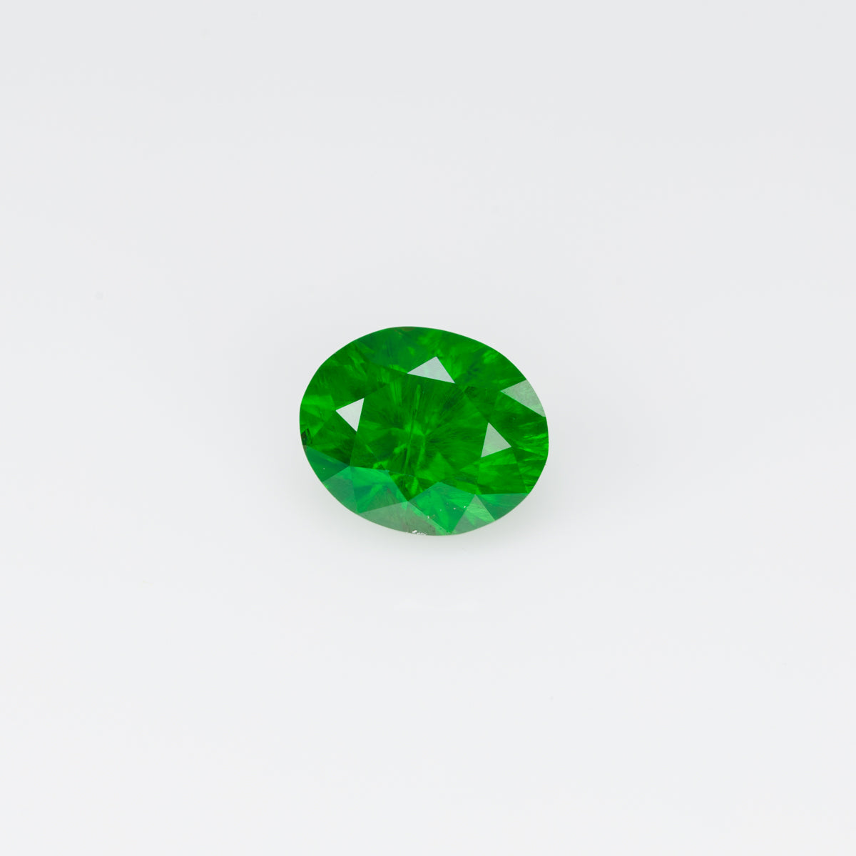1.09 CTs, Vivid green faceted Russian demantoid garnet