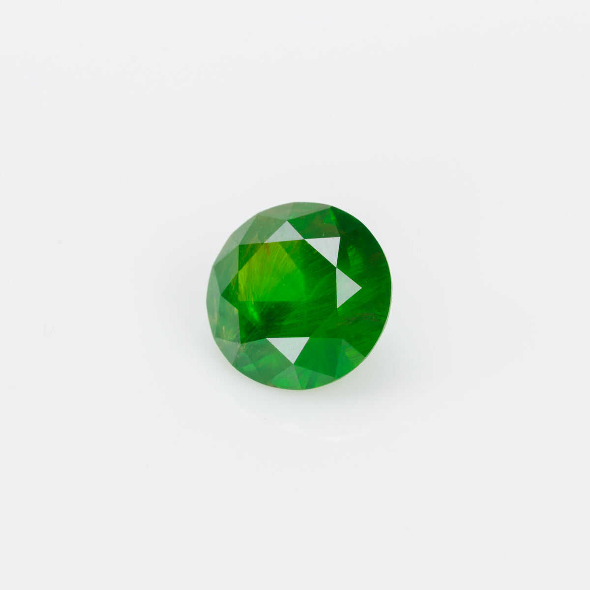 1.66 cts, Vivid green faceted Russian demantoid garnet