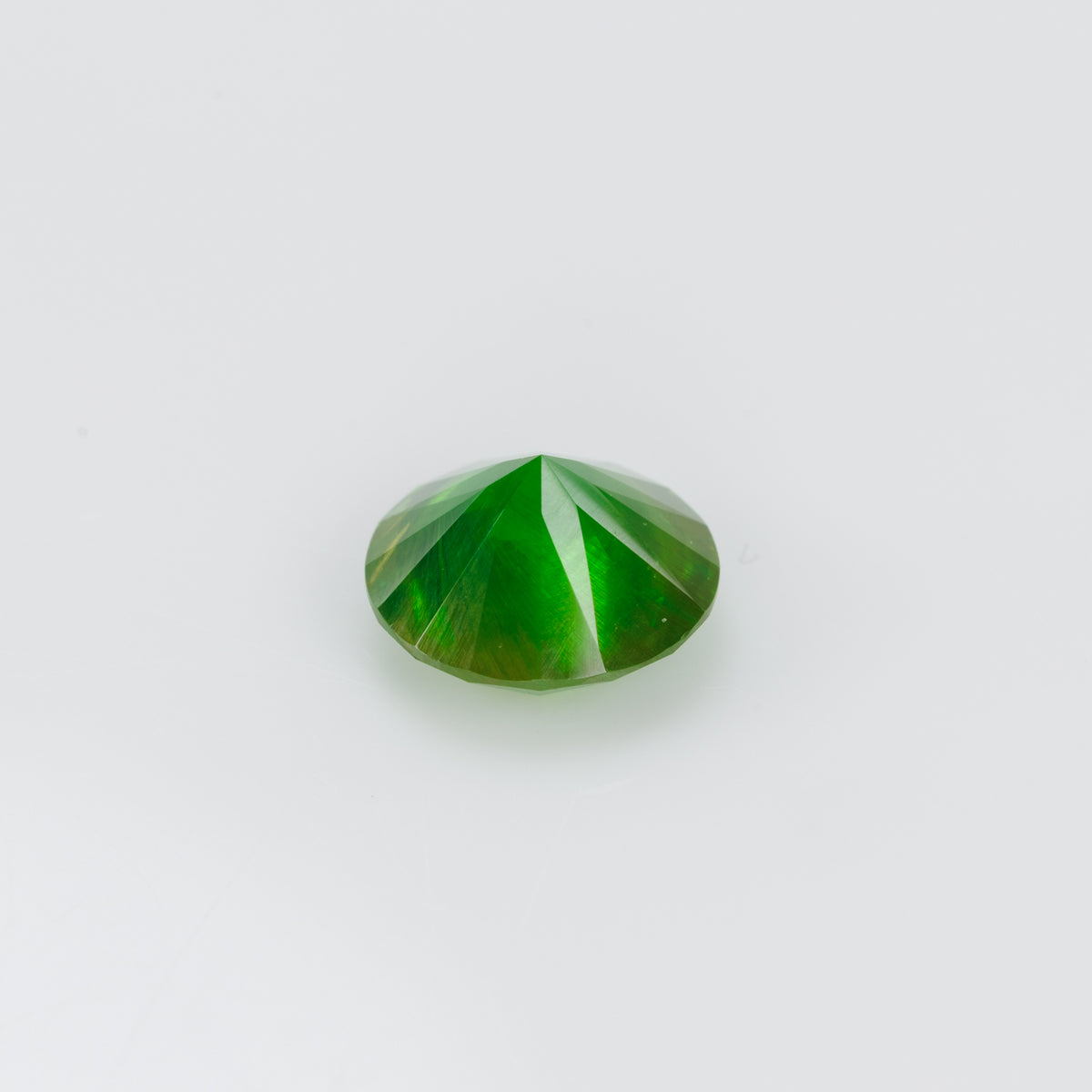 1.66 cts, Vivid green faceted Russian demantoid garnet