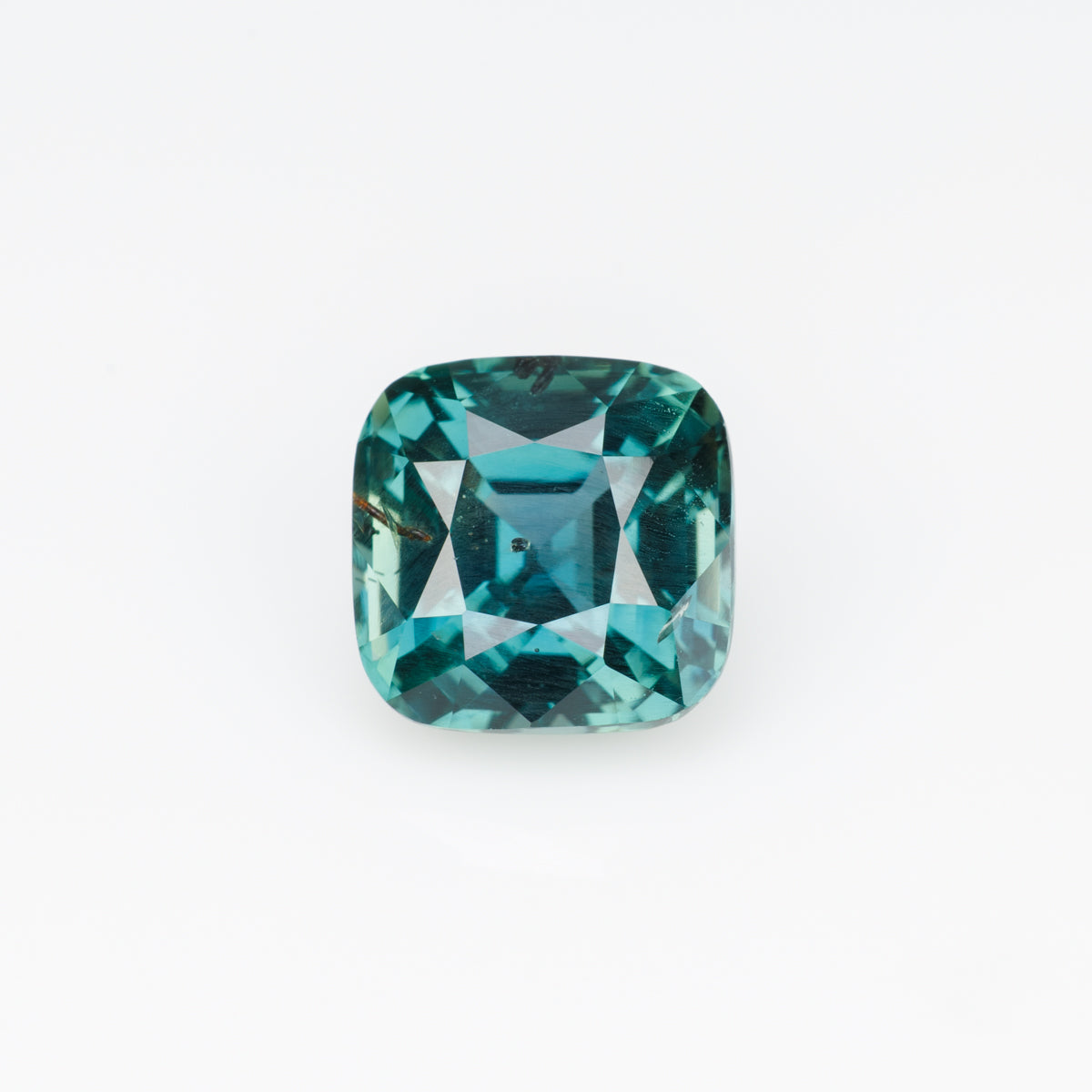2.44 cts, Faceted natural teal sapphire