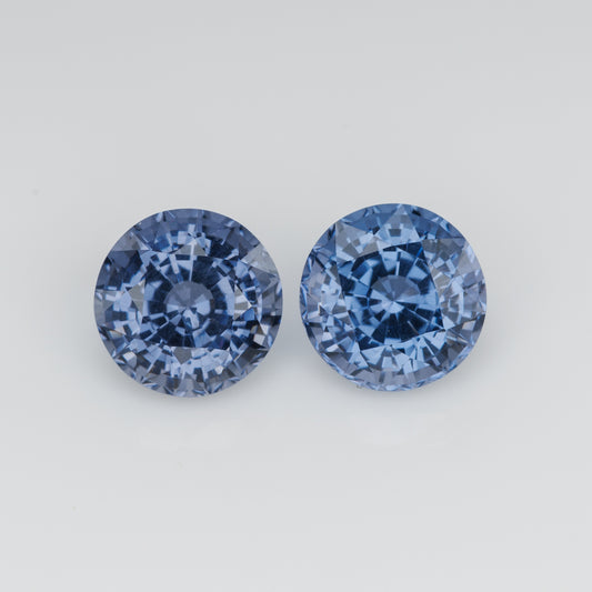 3.8 CTs, Bluish violet spinel pair round shape