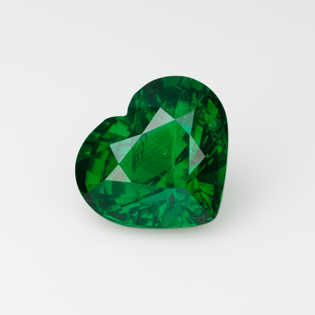 2.66 cts, Faceted heart shape tsavorite grossular garnet