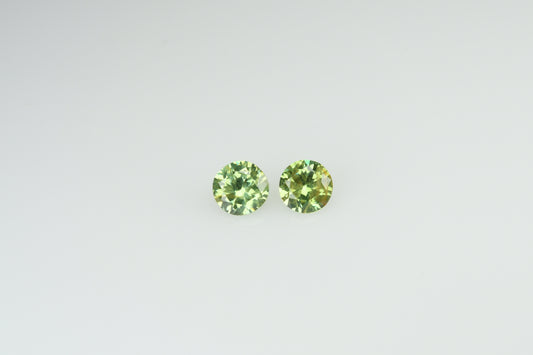 Faceted demantod garnet pair 0,28 ct