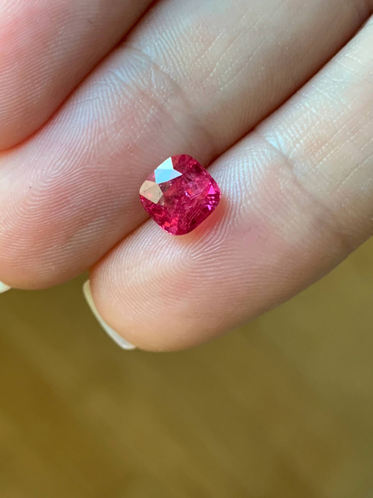 2.05 cts, Faceted Mahenge pinkish red spinel
