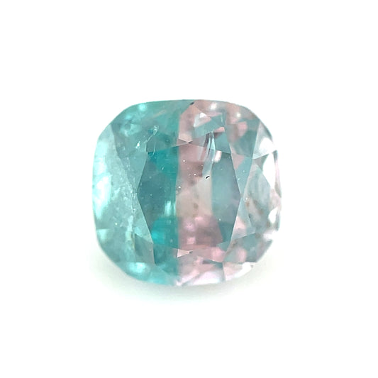 Rare bi color pink blue tourmaline 2.856 ct