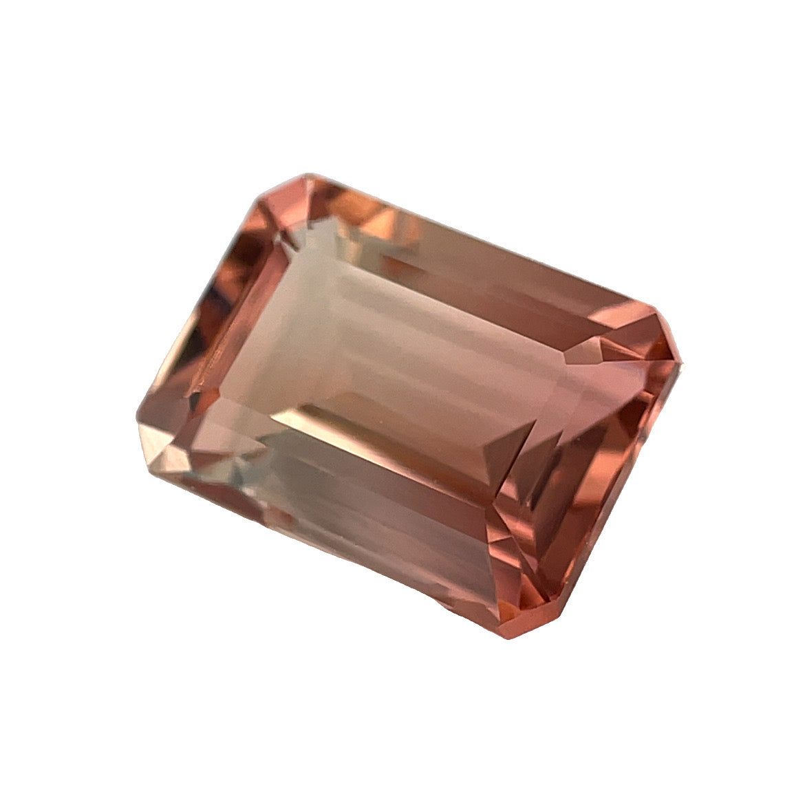 Faceted pinky-peach tourmaline 2.520 ct