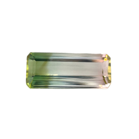 Facetd bi color tourmaline 1.659 ct