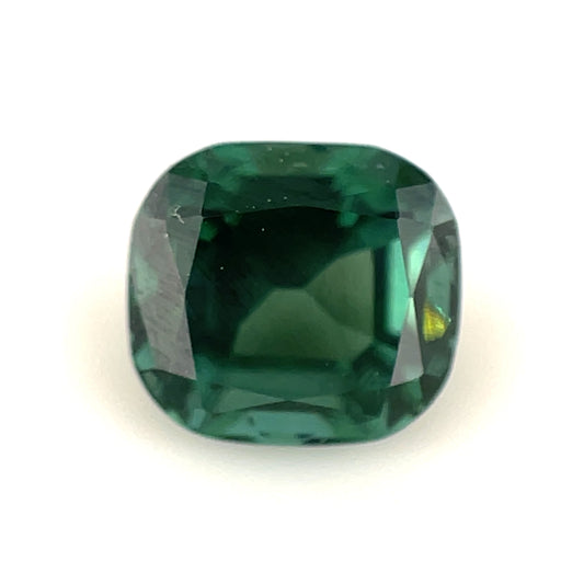 Faceted tourmaline rare green color 1.65 ct