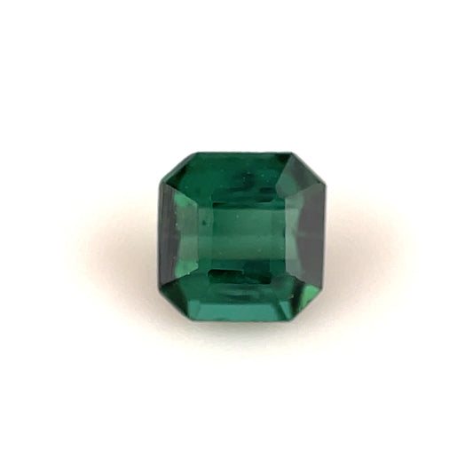 Faceted tourmaline rare green color 0.65 ct