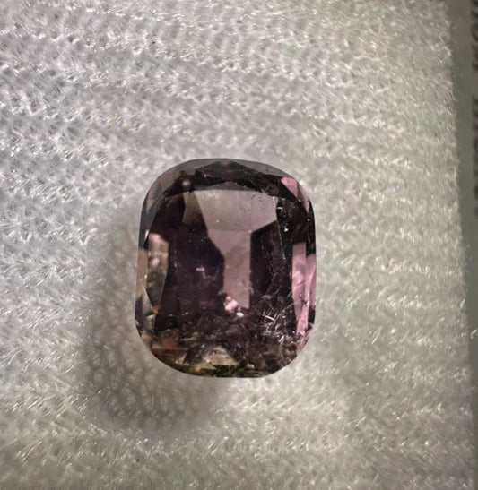 Light greish pink  facetd tourmaline 2.2 ct